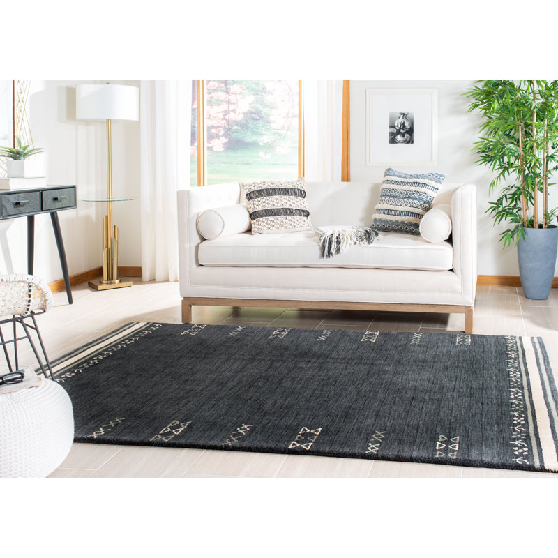 Himalaya Area Rug In Charcoal, Rectangle 5' x 8'