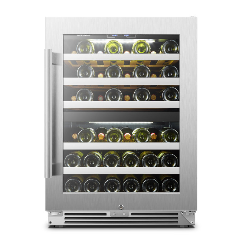 24" 44 Bottle Dual Zone Freestanding/Built-In Wine Refrigerator