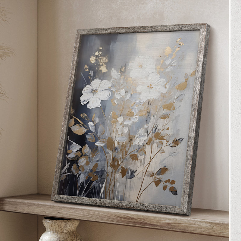Reproduction encadrée FLORAL Series CCXXXV - bois massif, H 11 po x l 9 po
