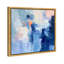 Oliver Gal Boundless Blues I Abstract - Heavy Gel Top Coat Framed Canvas Art-411652389-411652385