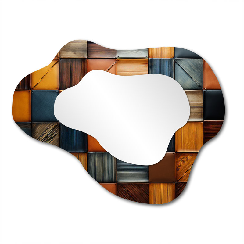 Miroir mural bohémien, 27 po x 35 po