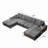 Convertible U-shaped Combination Sofa-117582060