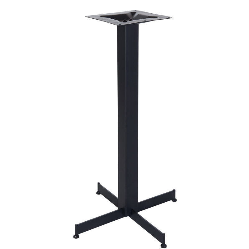 Base de table intérieure croisée noire 24 po x 24 po Jaxon