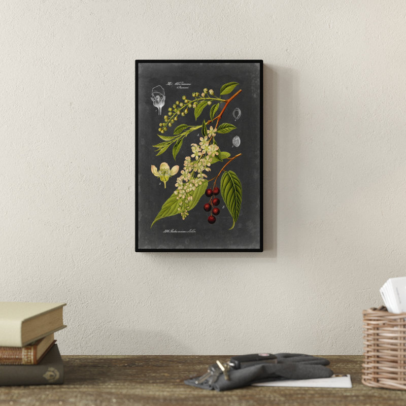 «Midnight Botanical II» par Vision Studio - impression sur toile tendue, H 12 po x l 8 po