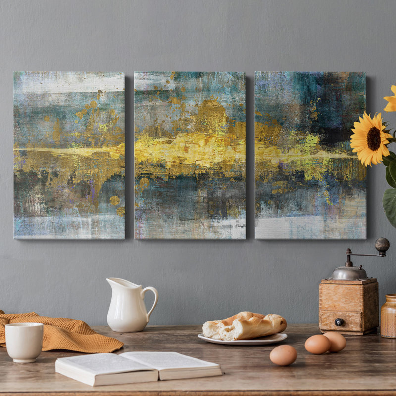 " Frequency " 3 - Pieces, 40" H x 30" W x 1" D