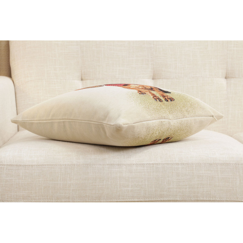 Bow Dog Cushion Cover