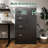 Black Metal Storage Cabinet, 4 Drawers, Interlocking System, High - Quality Material, Easy To Clean For Steel Cabinet With 1 Door, And Side Wardrobe, Clean, Ideal Bedroom-452960741