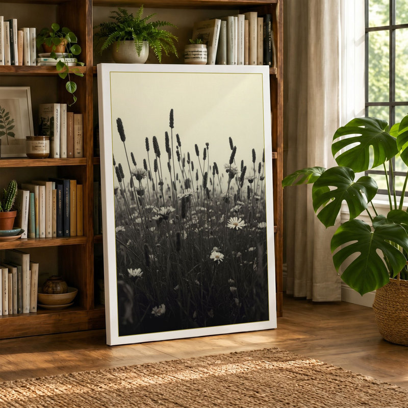 Quiet Marsh Scandinavian - Wrapped Canvas, 30x20 - 76.2 x 50.8 cm, Cream Border