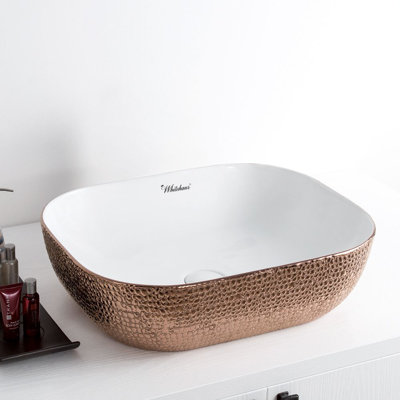 Whitehaus 20" Rectangular Above Mount /Vessel Lavatory Basin
