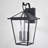 Tenli 17.25 in. H 3-Light Matte Black Dusk to Dawn Sensor Transitional Outdoor Wall Sconce, Durable Metal, Clear Glass Shade, LED Compatible for Exterior Porch Patio Front Door or Garage