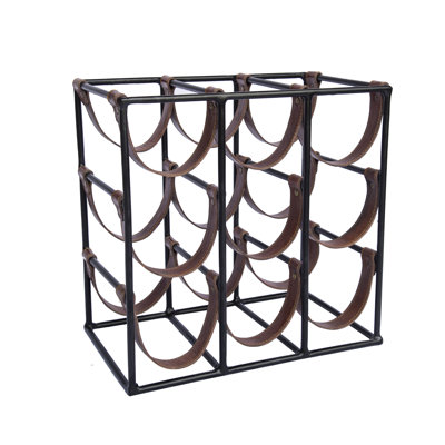 Manders Floor Wine Bottle Rack in Brown