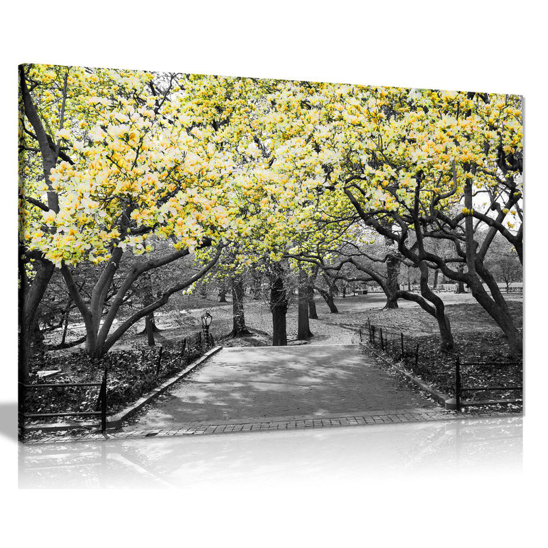 Wrapped Canvas Print, 61cm H x 91cm W, Yellow