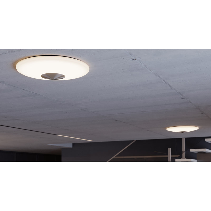 Alpine - LED Flush Mount - 21" - Satin Nickel, Satin Nickel