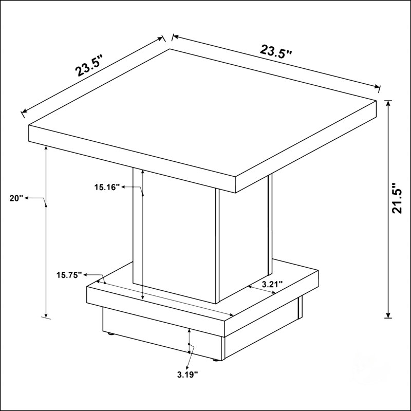 Ensemble de tables basses 3 pièces Cappuccino