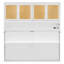 Lit escamotable simple avec armoire supérieure, lit pliable peu encombrant avec lumière et USB, blanc-1361803337