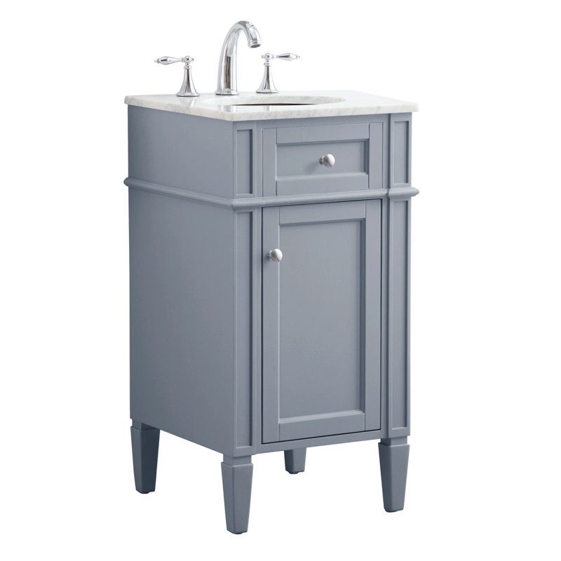 Ensemble de meuble-lavabo simple l 18 po x P 19 po x H 35 po Rivers, gris