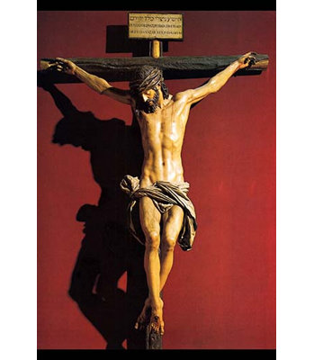 « christ on the cross » par juan martinez montanes, reproduction de photo