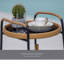 Eagleview Round Outdoor Side Table , 18.9'' in. W 18.9'' in. D