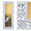 Miroir mural Diego Miroirs rectangulaires pour salle de bain, salon, chambre à coucher, couloir, entrée et tout autre espace | 23 x 59 po / blanc