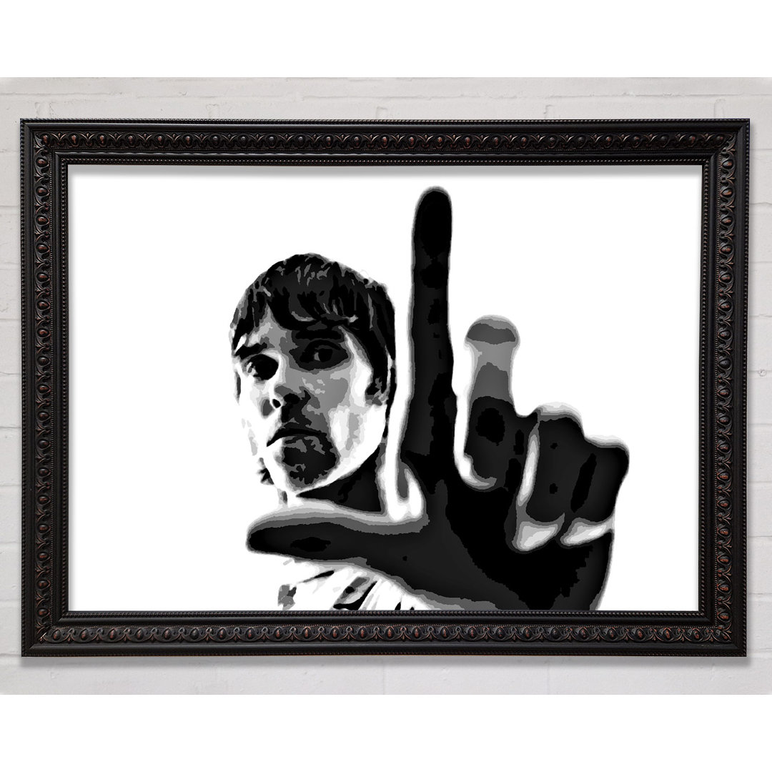 Ian Brown Look B N W - Einzelne Bilderrahmen Kunstdrucke