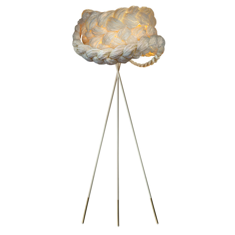 Bride Tripod Floor Lamp, White, White