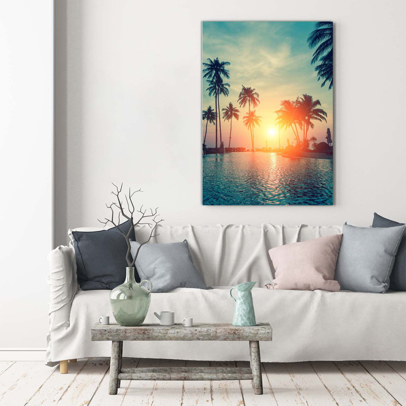 Tropical Beach - Wrapped Canvas Print