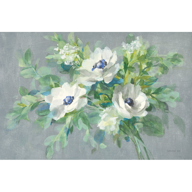 Bouquet For You Crop by Danhui Nai - No Frame Painting on Canvas, 20cm H x 30cm W