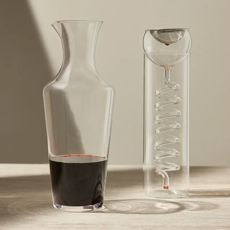 Wine Enthusiast Art Series Helix Decanter - Thumbnail 3