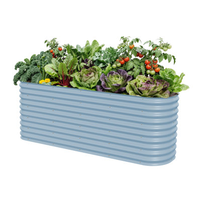 32" Tall 9 In 1 Modular Metal Outdoor Raised Garden Bed