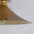 Cone Semi-Flush Mount in Brushed Gold