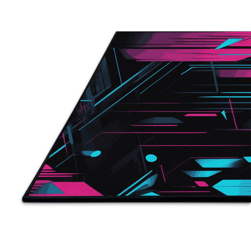 Fractal Echo Rug, Square 4'