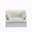 Fauteuil d'appoint surdimensionné avec charge à deux ports, base et accoudoirs de conception moderne, coussins décoratifs, siège profond et large, canapé simple confortable semblable à un nuage, fauteuil en chenille-1368622019