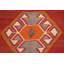 Tapis kilim à tissage plat à teinture végétale 4 x 7