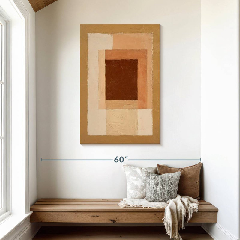 Earthy Nested Rectangles Dominguez, 45" H x 30" W