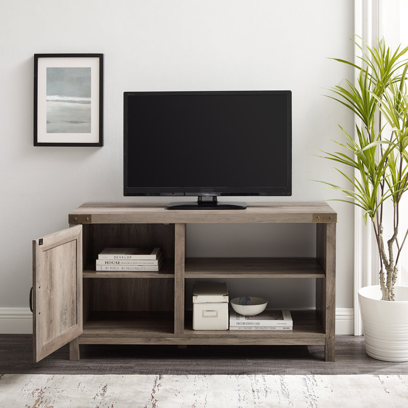 Marckson 44" 1-Door TV Stand for TVs up to 50", Gray Wash