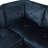 Midnight Blue Sackcloth Fabric L style Left Hand Facing Living Room Sofa Set, with ottoman-88077094-87463990