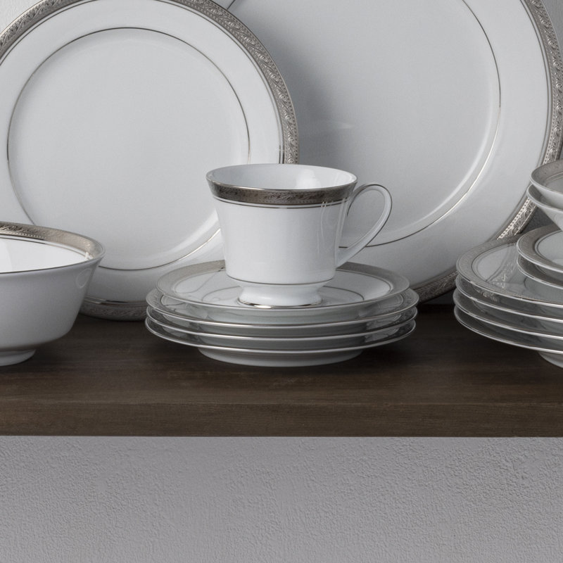 8 tasses Noritake Crestwood, Platine