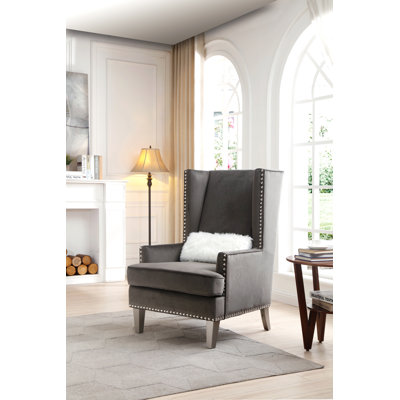 Elliot Glory Furniture Wilshire Velvet High Back Accent Chair