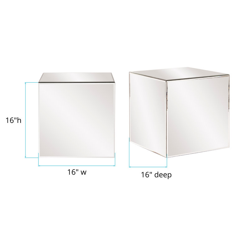 Table de bout Natoli Block, Miroitant