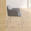 Chaise avec accoudoirs en tissu-28459625