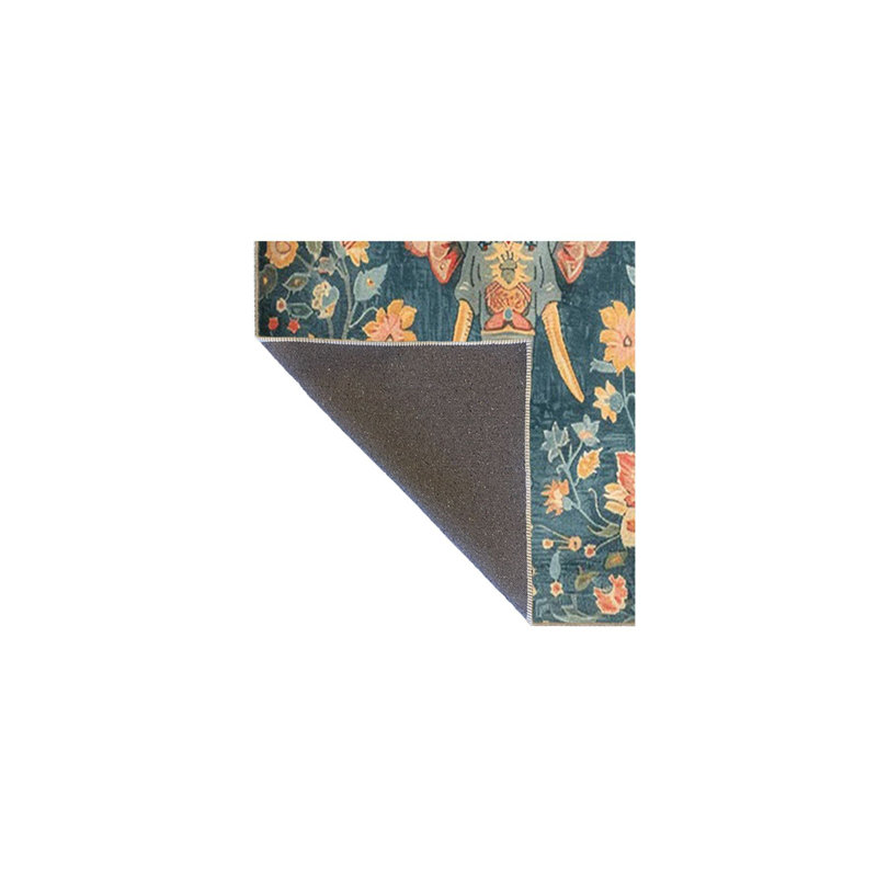 Tapis décoratif lavable à la machine moderne Paris, Sous-tapis rectangulaire de 3 pi 3 po x 4 pi 11 po