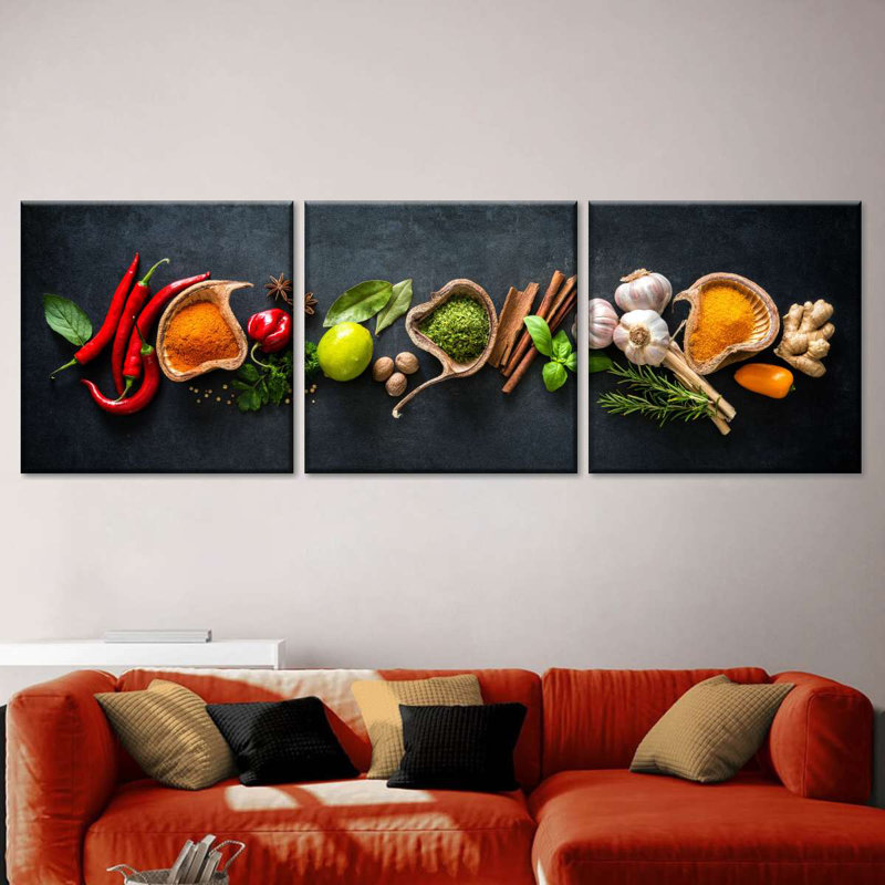 Épices pour la cuisson 3 pièces, H 24 po x l 74 po x P 1,25 po