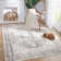 Chenille Mashine Washable Oriental Indoor Arae Rug with Non-Slip Backing for Bedroom Living Room Kitchen Entryway
