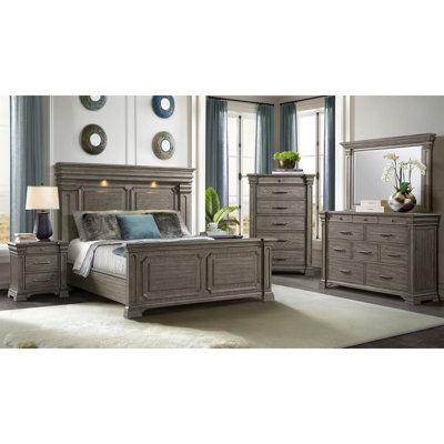 Adline King 5PC Bedroom Set In Grey
