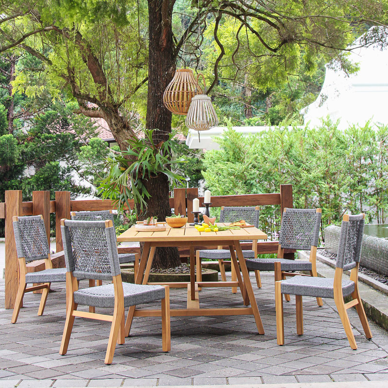 Ensemble repas extérieur pour 6 personnes Seras (gris), gris