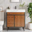 Meuble-lavabo de salle de bain moderne Mid-Century avec lavabo en céramique, plateau en pierre frittée et rangement à fermeture en douceur-1875689203