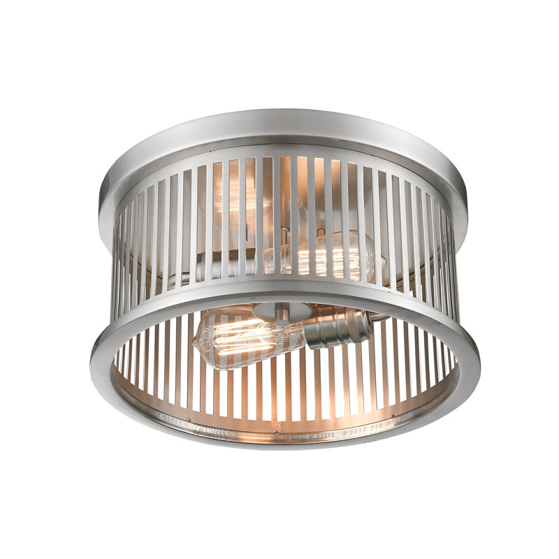Beddingfield Flush Mount, Brushed Nickel