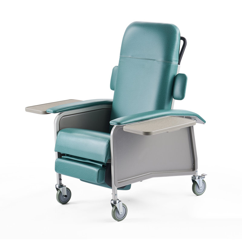 Fauteuil inclinable Geri, fauteuil Geri inclinable à 4 positions, fauteuil inclinable médical à 4 roulettes Trendelenburg