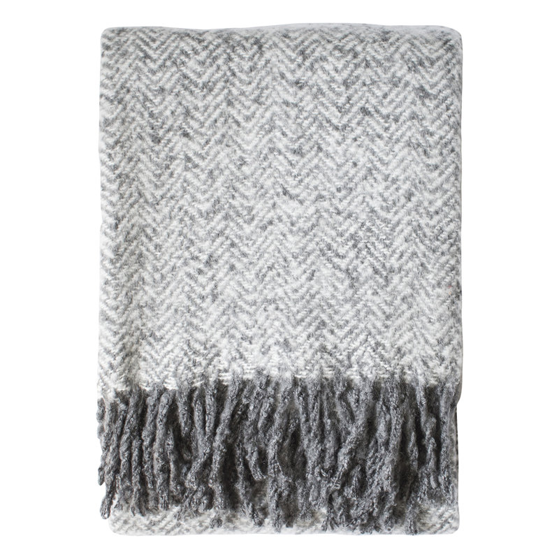 Ehrenfeld Plain Throw Blanket, Grey