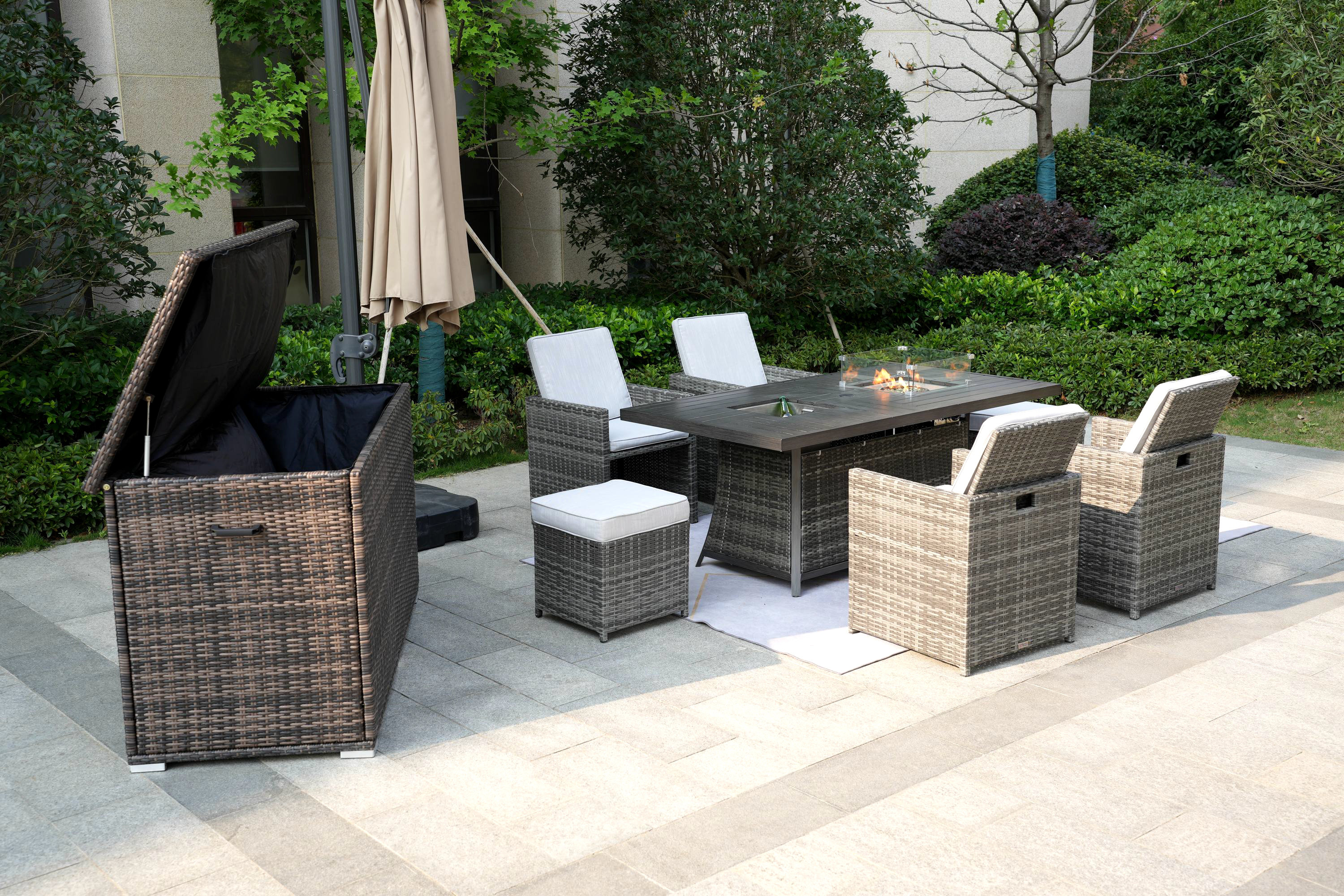 Curated visual reference: Visual Reference: Lark Manor Aliaksey 6 Person Outdoor Seating Group With Cushions